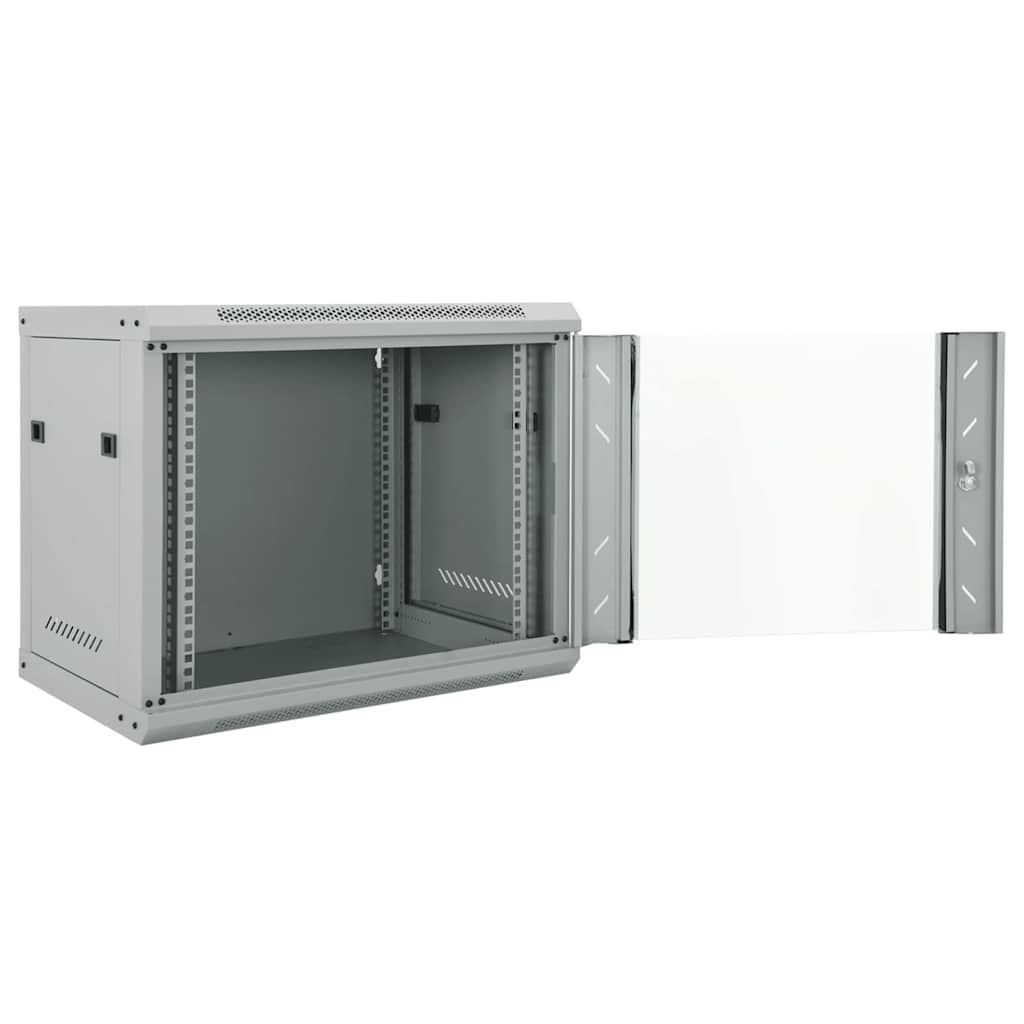 Vidaxxl armoire réseau avec rangement gris 60 x 45 x 50 cm acier