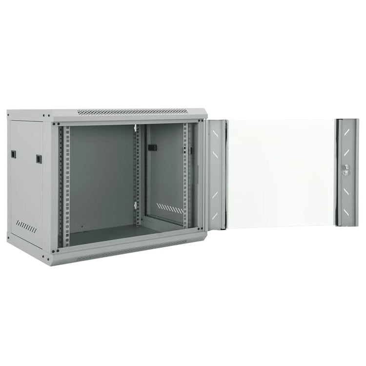 Vidaxxl armoire réseau avec rangement gris 60 x 45 x 50 cm acier
