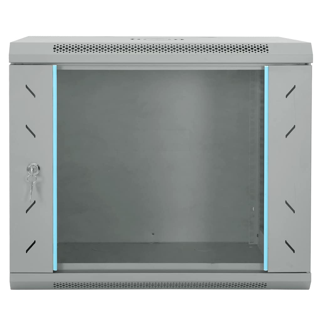 Vidaxxl armoire réseau avec rangement gris 60 x 45 x 50 cm acier