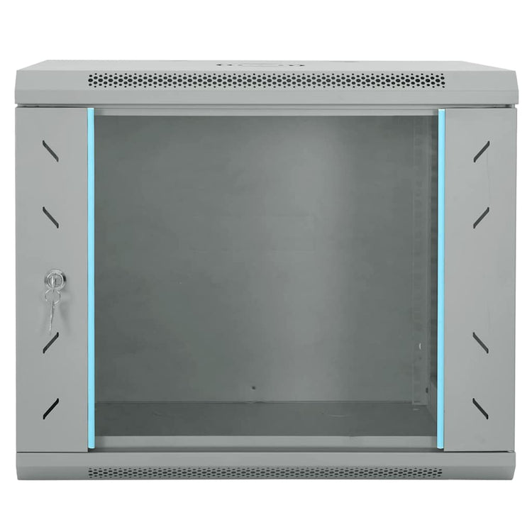 Vidaxxl armoire réseau avec rangement gris 60 x 45 x 50 cm acier