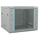 Vidaxxl armoire réseau avec rangement gris 60 x 60 x 50 cm acier
