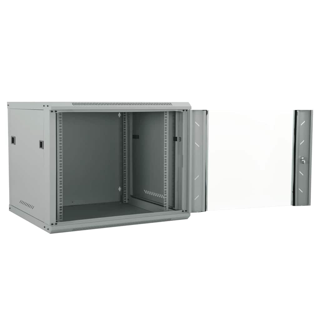 Vidaxxl armoire réseau avec rangement gris 60 x 60 x 50 cm acier