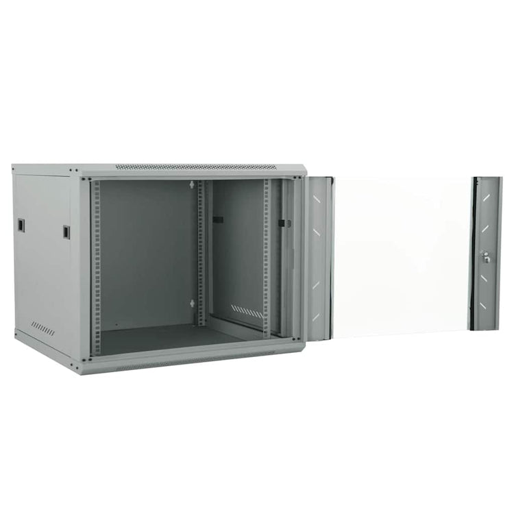 Vidaxxl armoire réseau avec rangement gris 60 x 60 x 50 cm acier
