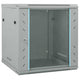 Vidaxxl armoire réseau avec rangement gris 60 x 45 x 65 cm acier