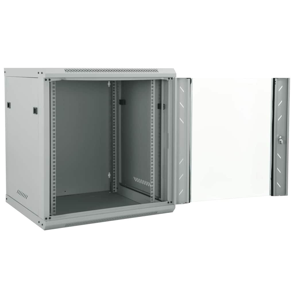 Vidaxxl armoire réseau avec rangement gris 60 x 45 x 65 cm acier