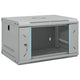Vidaxxl armoire réseau avec rangement gris 53 x 45 x 30 cm acier