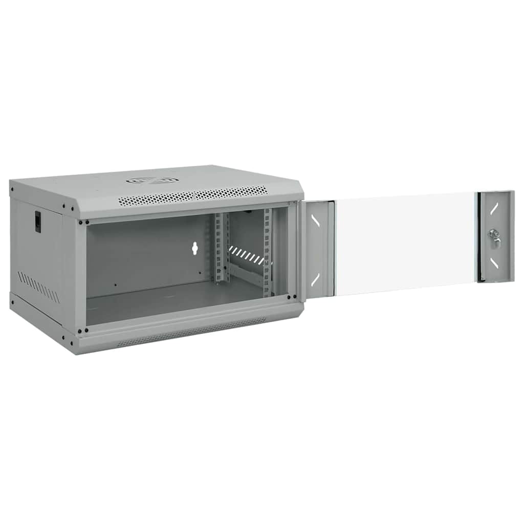 Vidaxxl armoire réseau avec rangement gris 53 x 45 x 30 cm acier
