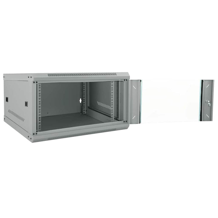 Vidaxxl armoire réseau avec rangement gris 53 x 60 x 30 cm acier