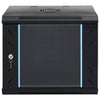 Vidaxxl armoire réseau avec rangement noir 53 x 45 x 45 cm acier