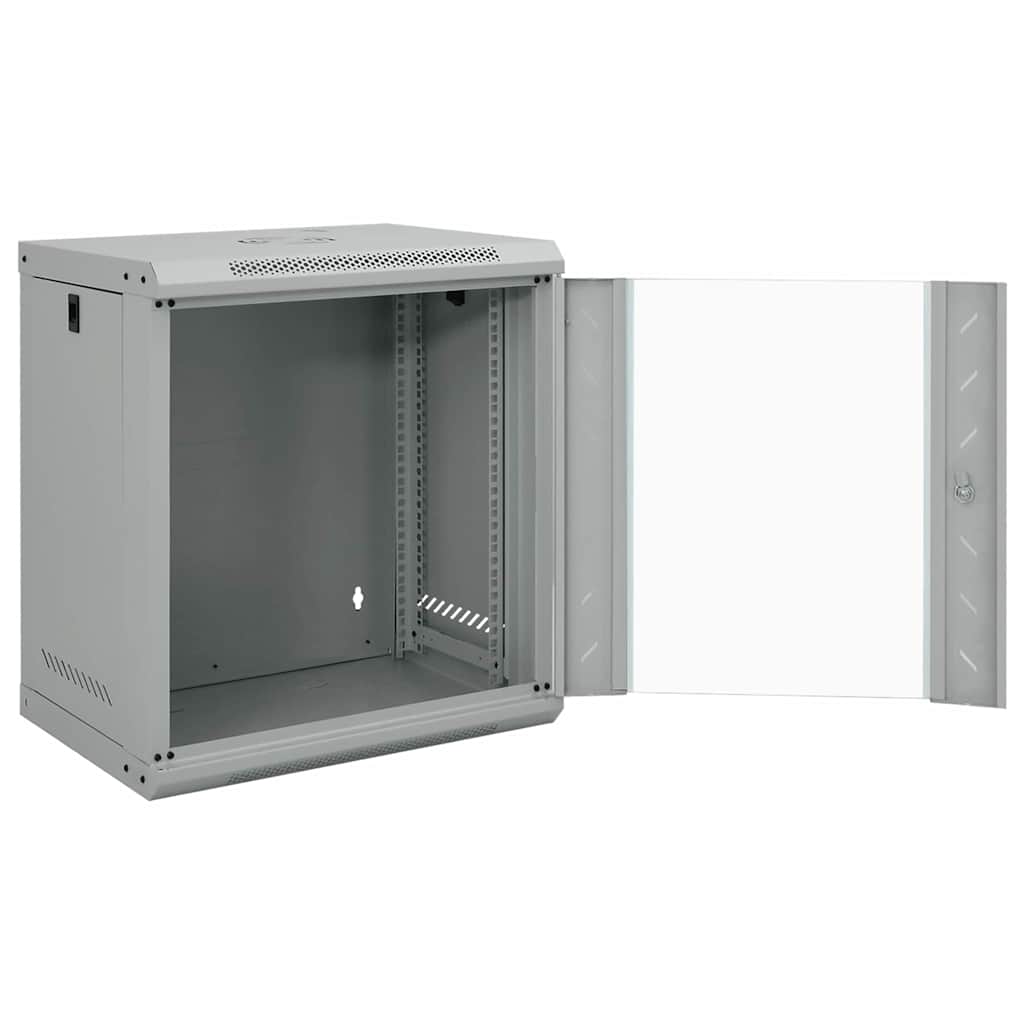 Vidaxxl armoire réseau avec rangement gris 53 x 45 x 60 cm acier