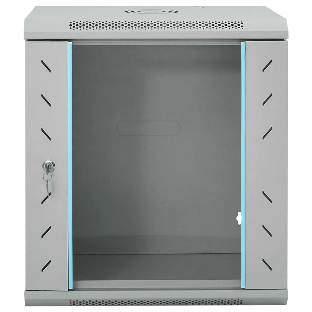 Vidaxxl armoire réseau avec rangement gris 53 x 45 x 60 cm acier