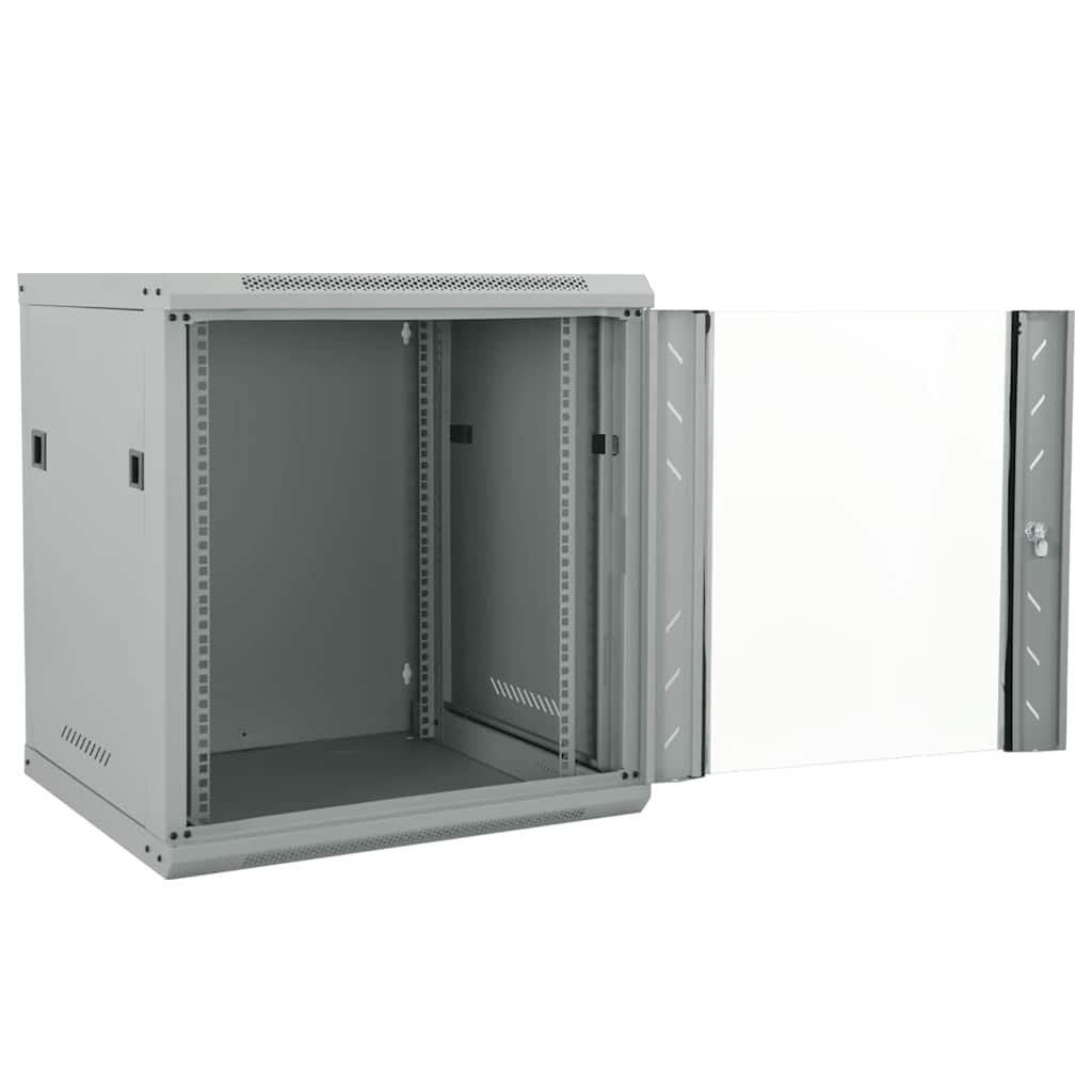 Vidaxxl armoire réseau avec rangement gris 53 x 60 x 60 cm acier