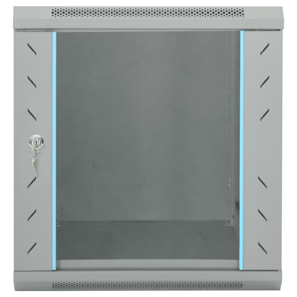 Vidaxxl armoire réseau avec rangement gris 53 x 60 x 60 cm acier