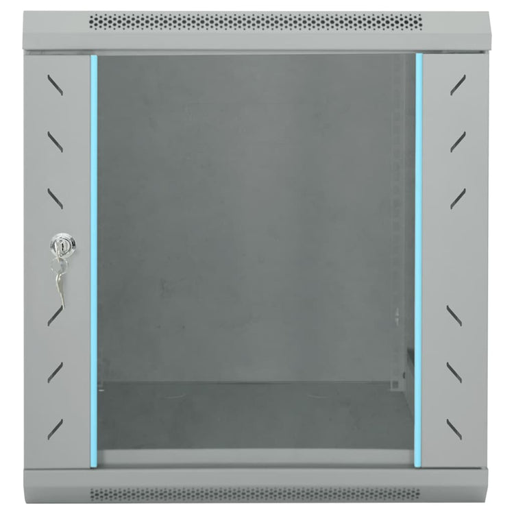 Vidaxxl armoire réseau avec rangement gris 53 x 60 x 60 cm acier