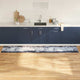 Vidaxx tapis de cuisine gris 300 x 60 cm velours
