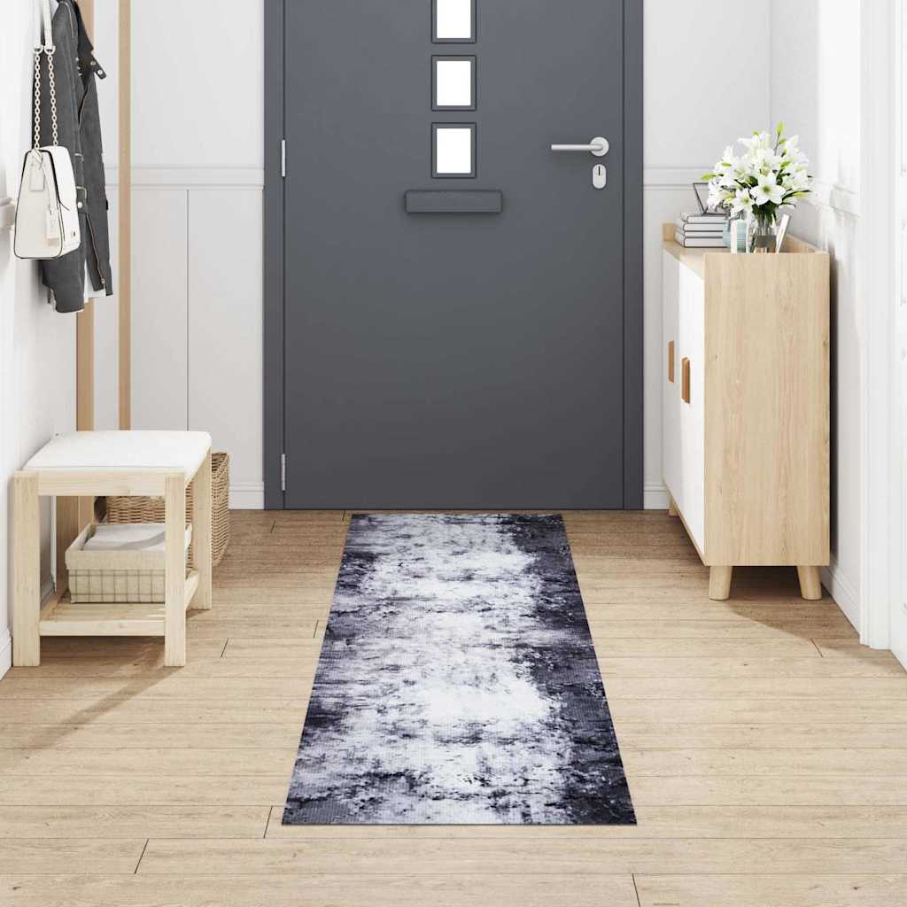 Vidaxx tapis de cuisine gris 300 x 60 cm velours