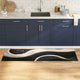VidaXL tapis de cuisine noir 180 x 60 cm velours