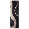 VidaXL tapis de cuisine noir 150 x 45 cm velours