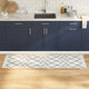 VidaXL tapis de cuisine blanc 180 x 60 cm velours