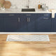 Vidaxx tapis de cuisine blanc 150 x 45 cm velours