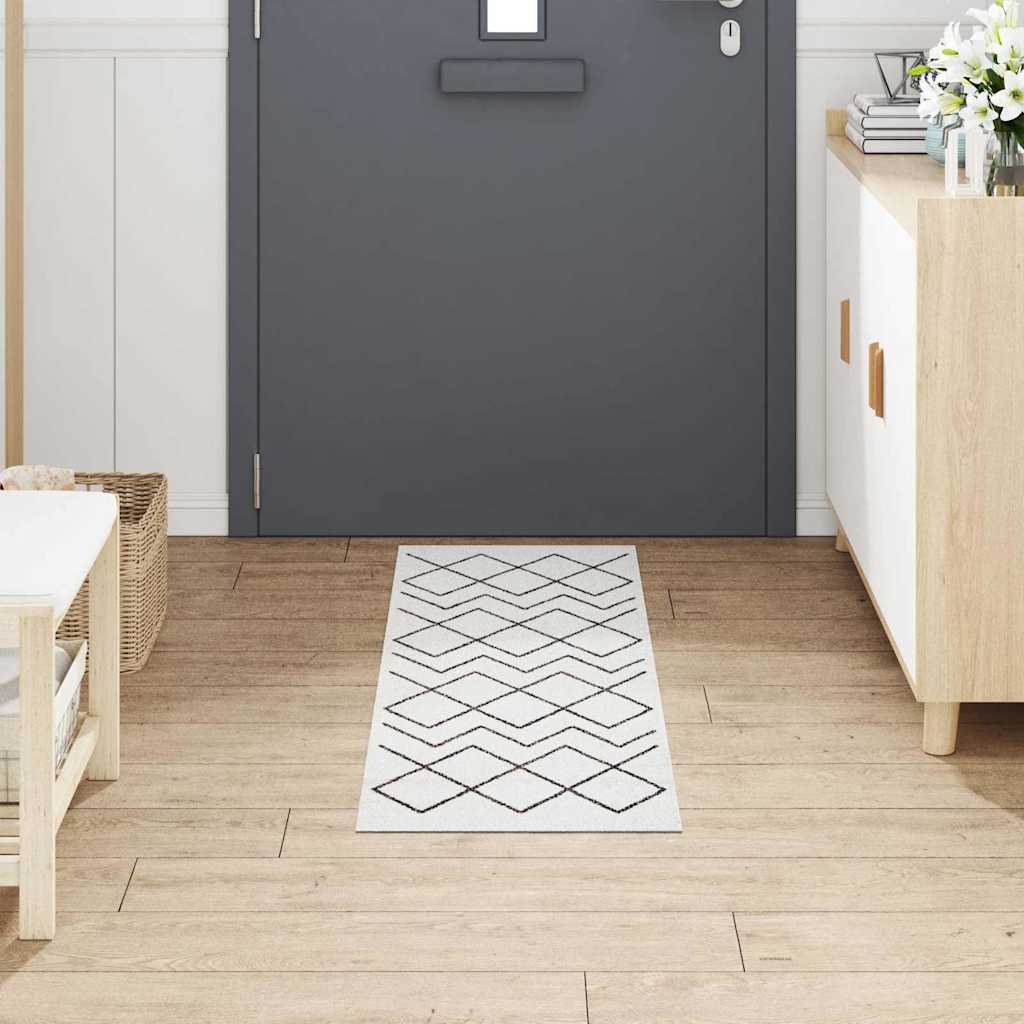 Vidaxx tapis de cuisine blanc 150 x 45 cm velours