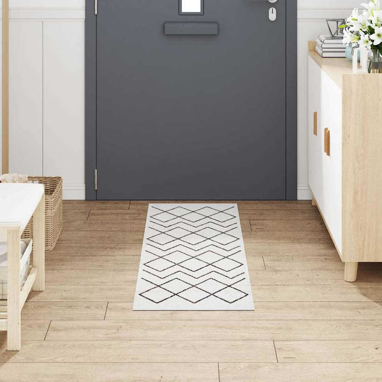 Vidaxx tapis de cuisine blanc 150 x 45 cm velours