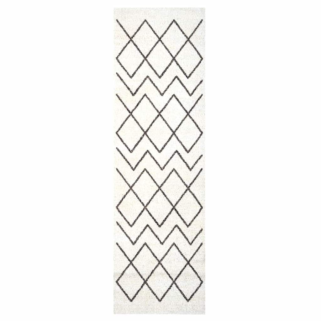Vidaxx tapis de cuisine blanc 150 x 45 cm velours