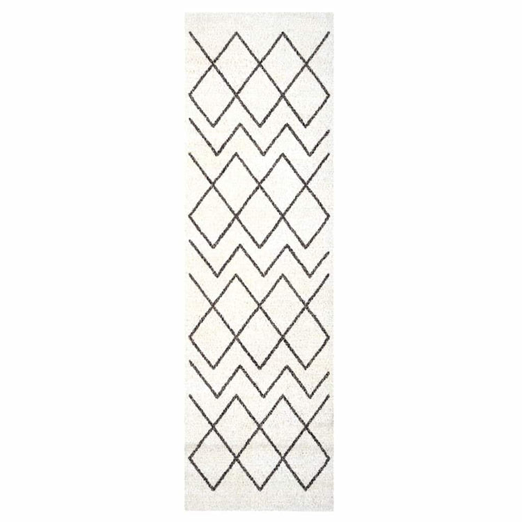 Vidaxx tapis de cuisine blanc 150 x 45 cm velours
