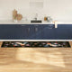VidaXL tapis de cuisine noir 300 x 60 cm velours