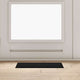 Vidaxl paillasson noir 60 x 40 x 1,2 cm tissu peluche