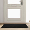 Vidaxl paillasson noir 60 x 40 x 1,2 cm tissu peluche