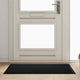 Vidaxl paillasson noir 60 x 40 x 1,2 cm tissu peluche