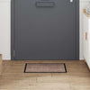 Vidaxl paillasson beige 60 x 40 x 1,2 cm tissu peluche