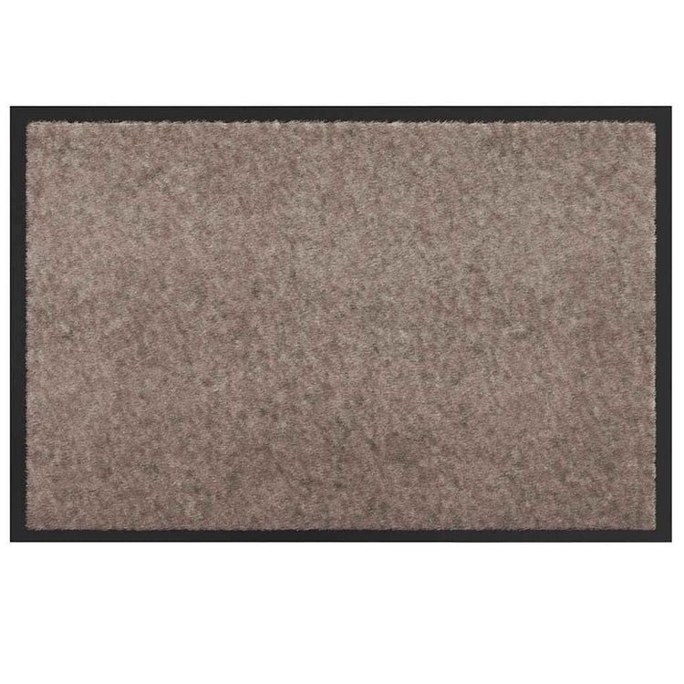 Vidaxl paillasson beige 60 x 40 x 1,2 cm tissu peluche