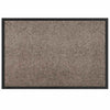 Vidaxl paillasson beige 60 x 40 x 1,2 cm tissu peluche
