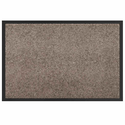 Vidaxl paillasson beige 60 x 40 x 1,2 cm tissu peluche