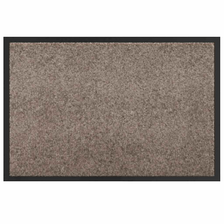 Vidaxl paillasson beige 60 x 40 x 1,2 cm tissu peluche
