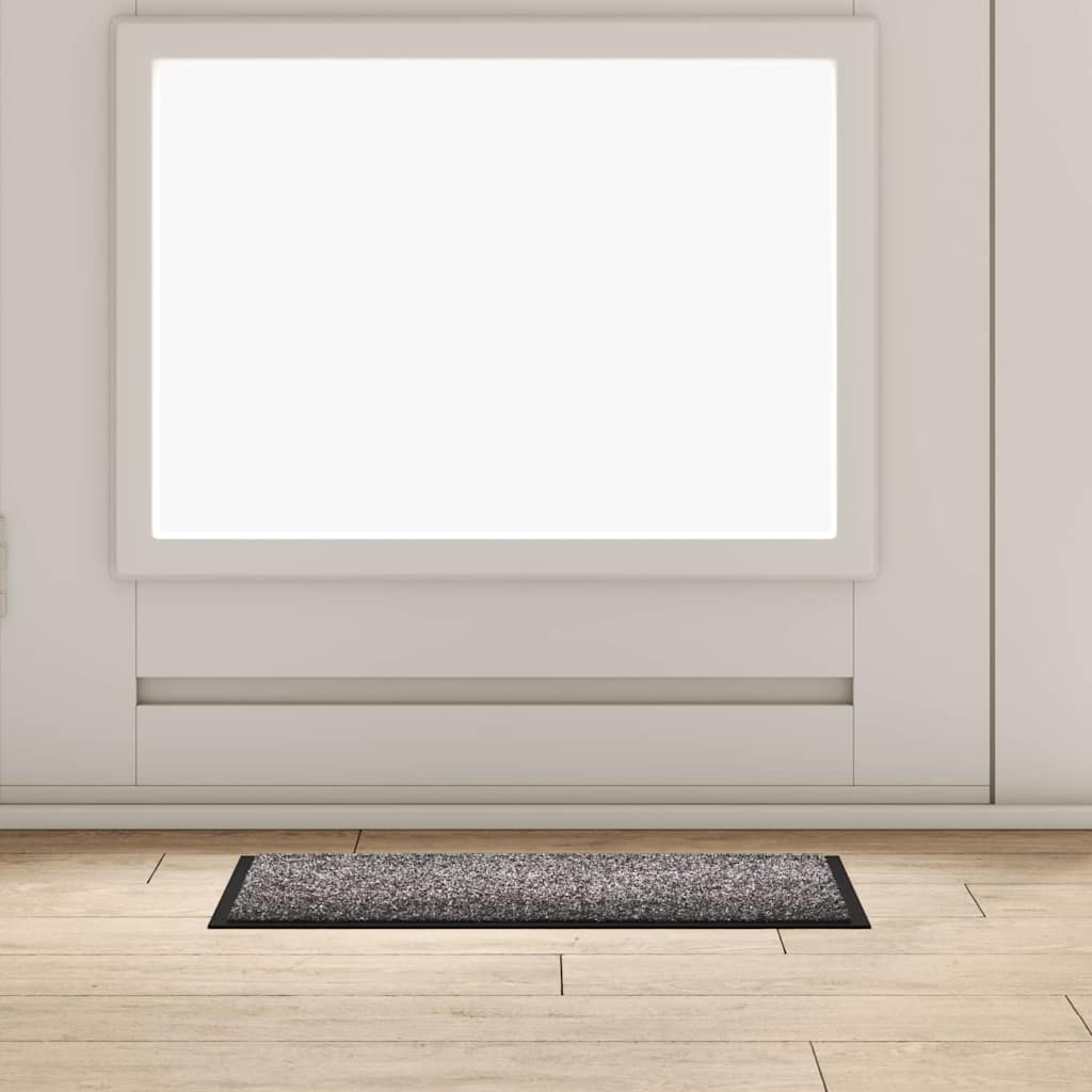 Vidaxl paillasson gris clair 60 x 40 x 1,2 cm tissu peluche