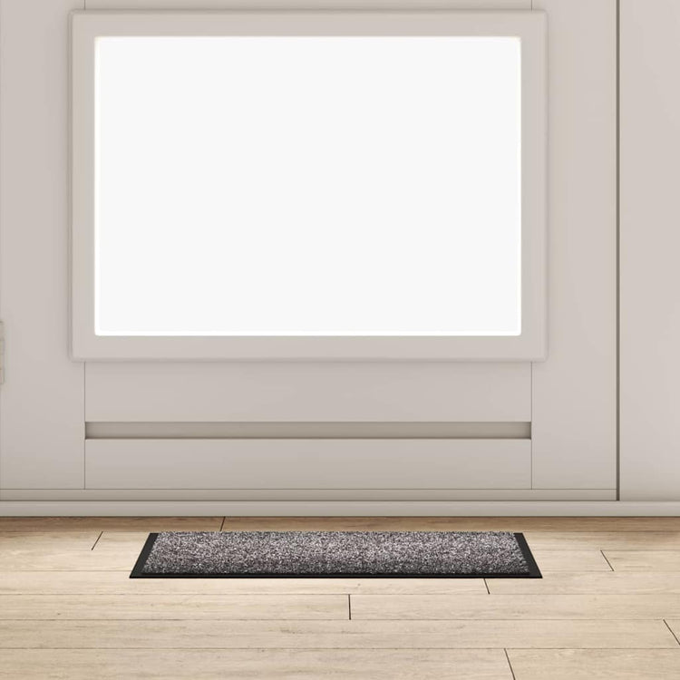 Vidaxl paillasson gris clair 60 x 40 x 1,2 cm tissu peluche