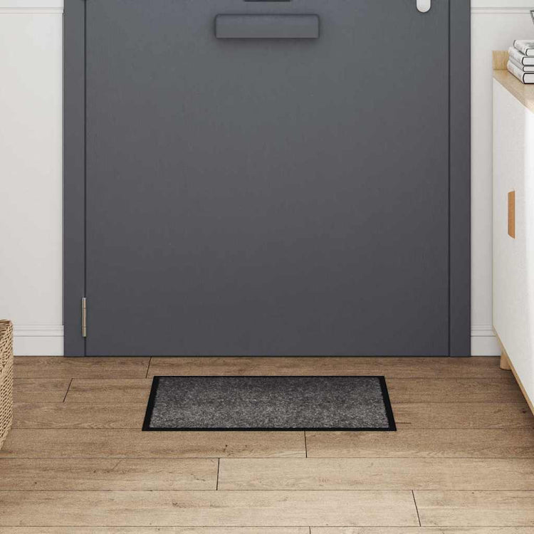 Vidaxl paillasson gris clair 60 x 40 x 1,2 cm tissu peluche