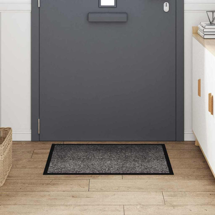 Vidaxl paillasson gris clair 60 x 40 x 1,2 cm tissu peluche