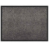 Vidaxl paillasson gris clair 60 x 40 x 1,2 cm tissu peluche