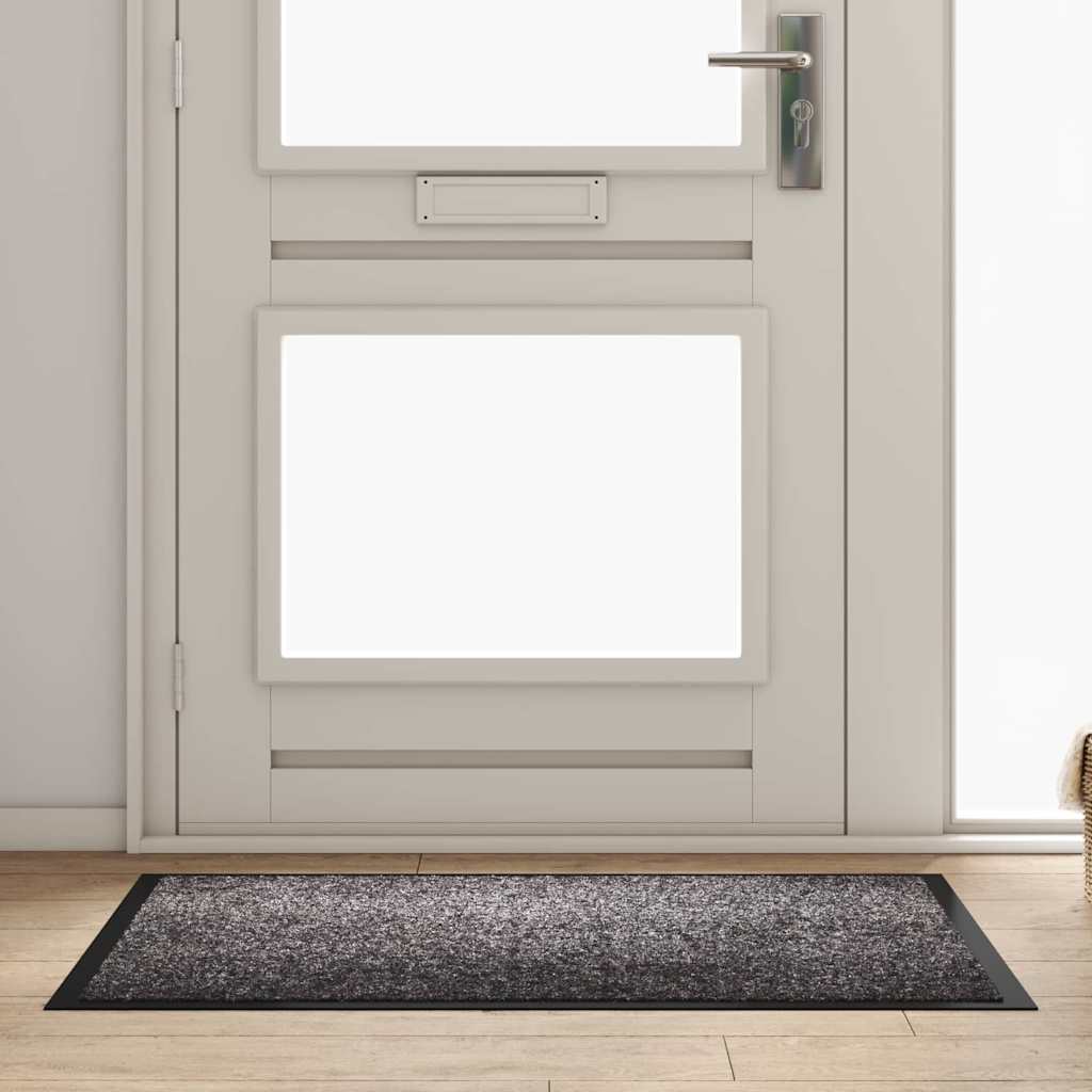 Vidaxl paillasson gris clair 60 x 40 x 1,2 cm tissu peluche