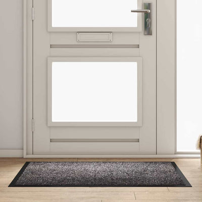 Vidaxl paillasson gris clair 60 x 40 x 1,2 cm tissu peluche
