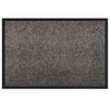 Vidaxl paillasson gris clair 60 x 40 x 1,2 cm tissu peluche