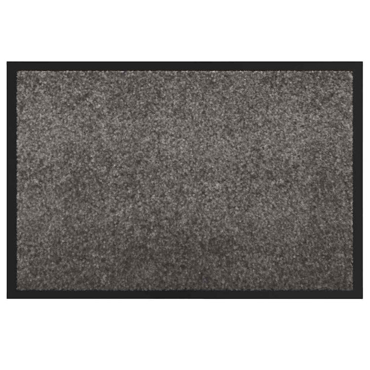 Vidaxl paillasson gris clair 60 x 40 x 1,2 cm tissu peluche