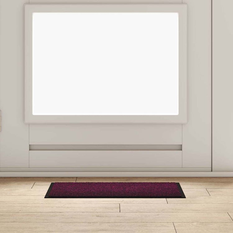 Vidaxl paillasson rouge bordeaux 60 x 40 x 1,2 cm tissu peluche