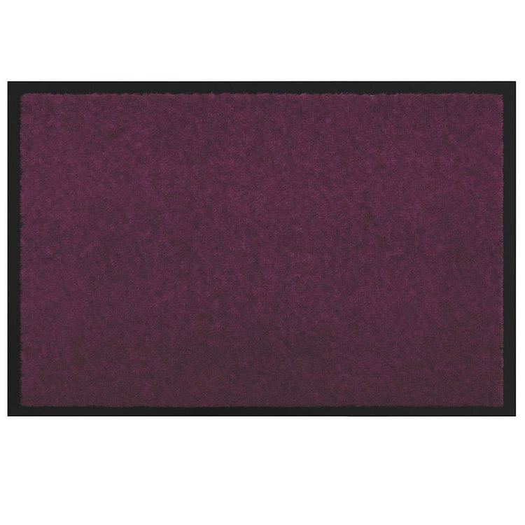 Vidaxl paillasson rouge bordeaux 60 x 40 x 1,2 cm tissu peluche