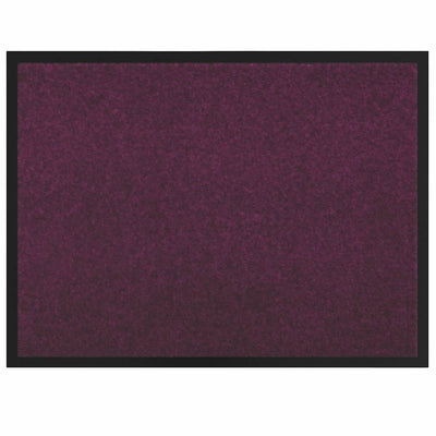 Vidaxl paillasson rouge bordeaux 60 x 40 x 1,2 cm tissu peluche
