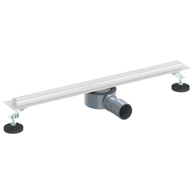 VidaXL Caniveau de douche 360° avec modèle mince argent 60 cm